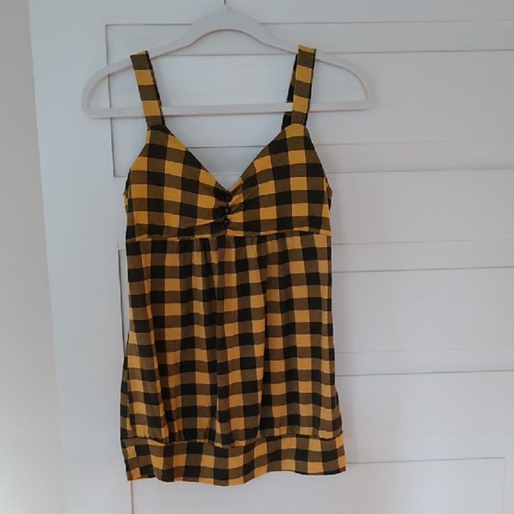 Candy Rain Buffalo Plaid Top